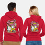 Spooky Beagle Candy-Unisex-Zip-Up-Sweatshirt-Studio Mootant