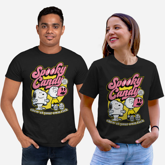 Spooky Beagle Candy-Unisex-Basic-Tee-Studio Mootant