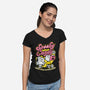 Spooky Beagle Candy-Womens-V-Neck-Tee-Studio Mootant