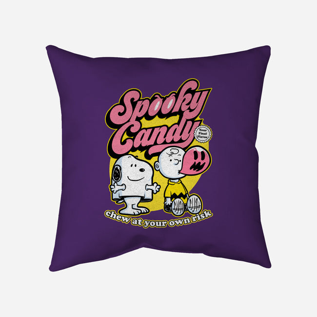 Spooky Beagle Candy-None-Removable Cover w Insert-Throw Pillow-Studio Mootant