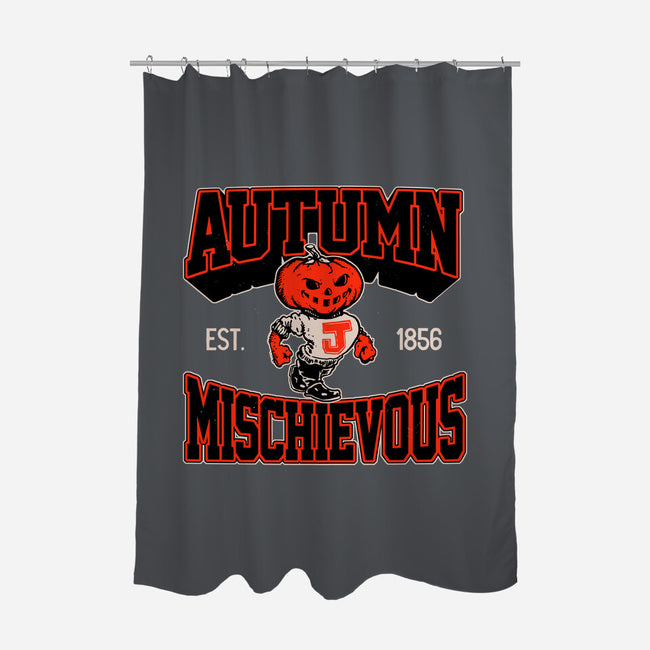 Autumn Mischievous-None-Polyester-Shower Curtain-Hafaell