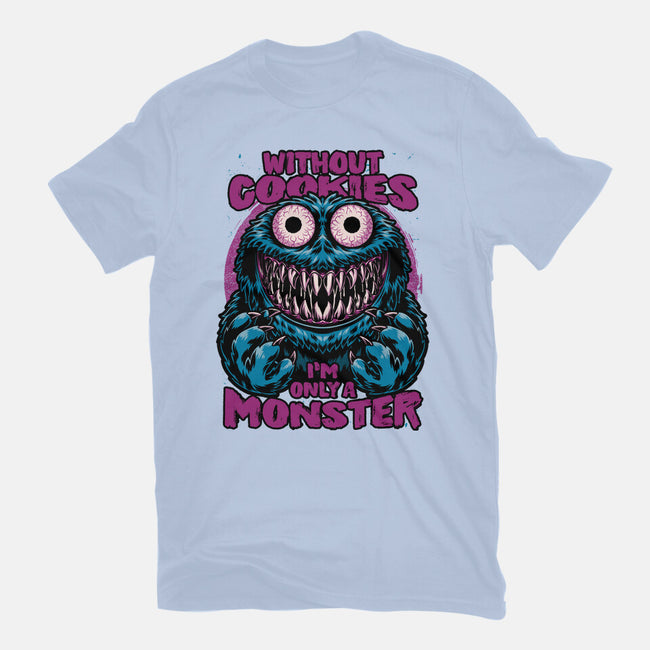 Monster Without Cookies-Mens-Basic-Tee-Studio Mootant