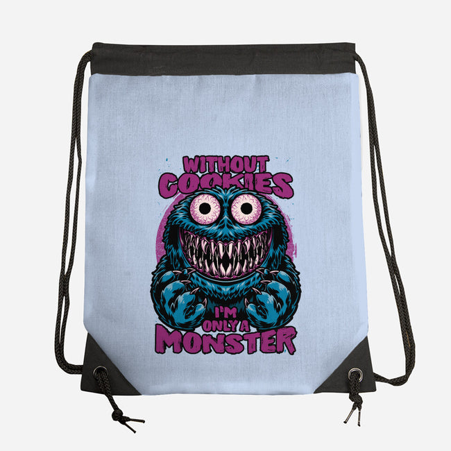 Monster Without Cookies-None-Drawstring-Bag-Studio Mootant