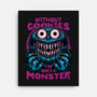 Monster Without Cookies-None-Stretched-Canvas-Studio Mootant