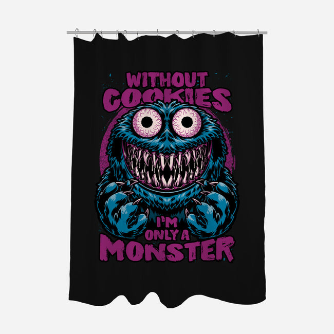 Monster Without Cookies-None-Polyester-Shower Curtain-Studio Mootant