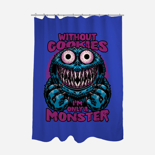 Monster Without Cookies-None-Polyester-Shower Curtain-Studio Mootant