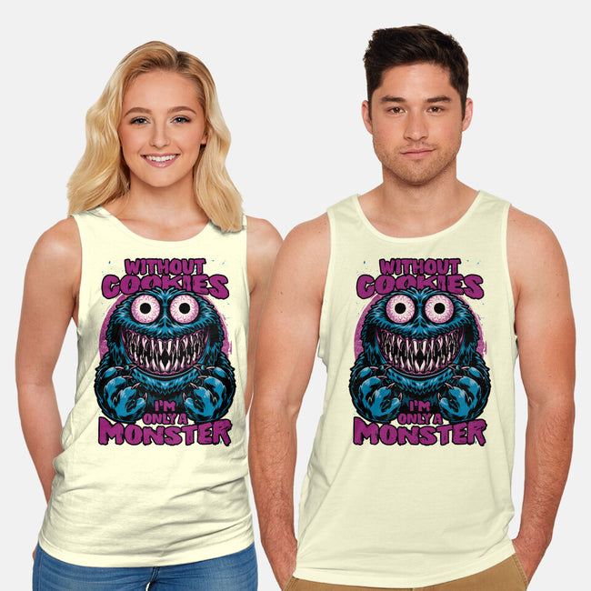 Monster Without Cookies-Unisex-Basic-Tank-Studio Mootant