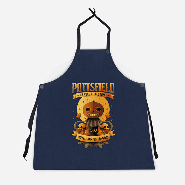 Pottsfield Harvest Festival-Unisex-Kitchen-Apron-retrodivision