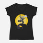 A Nightmare Before Beermas-Womens-V-Neck-Tee-Barbadifuoco