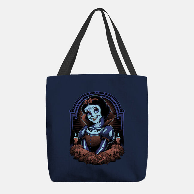 Skull White-None-Basic Tote-Bag-Astrobot Invention