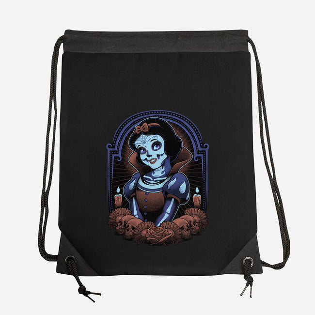 Skull White-None-Drawstring-Bag-Astrobot Invention