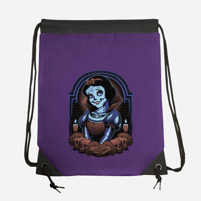 Skull White-None-Drawstring-Bag-Astrobot Invention