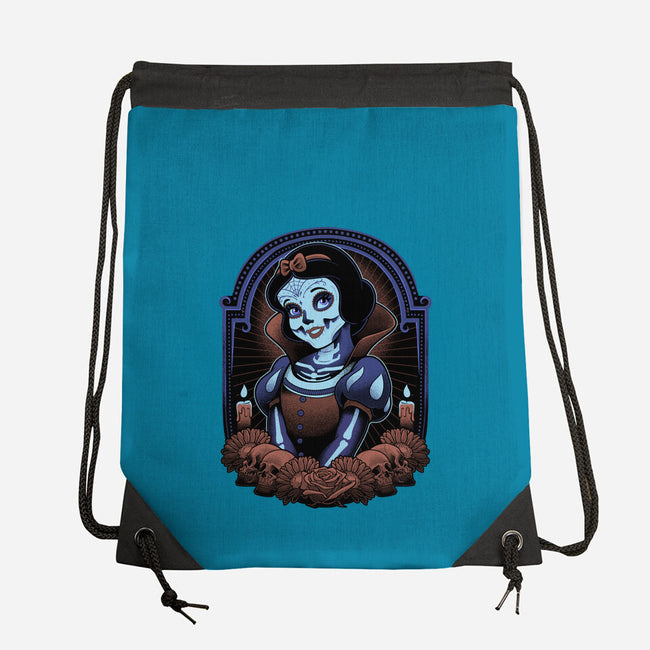 Skull White-None-Drawstring-Bag-Astrobot Invention