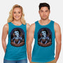 Skull White-Unisex-Basic-Tank-Astrobot Invention