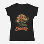 Tis The Season To Be Spooky-Womens-V-Neck-Tee-eduely