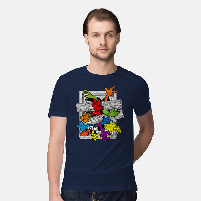 Cartoons Attack-Mens-Premium-Tee-OPIPPI