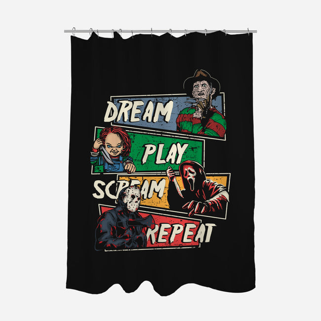 Dream Play Scream-None-Polyester-Shower Curtain-turborat14