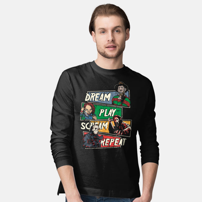 Dream Play Scream-Mens-Long Sleeved-Tee-turborat14