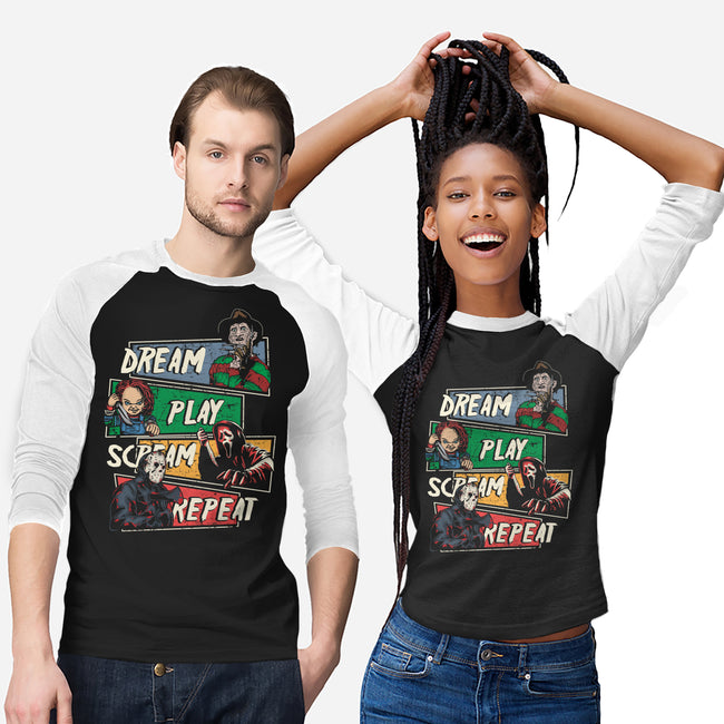 Dream Play Scream-Unisex-Baseball-Tee-turborat14