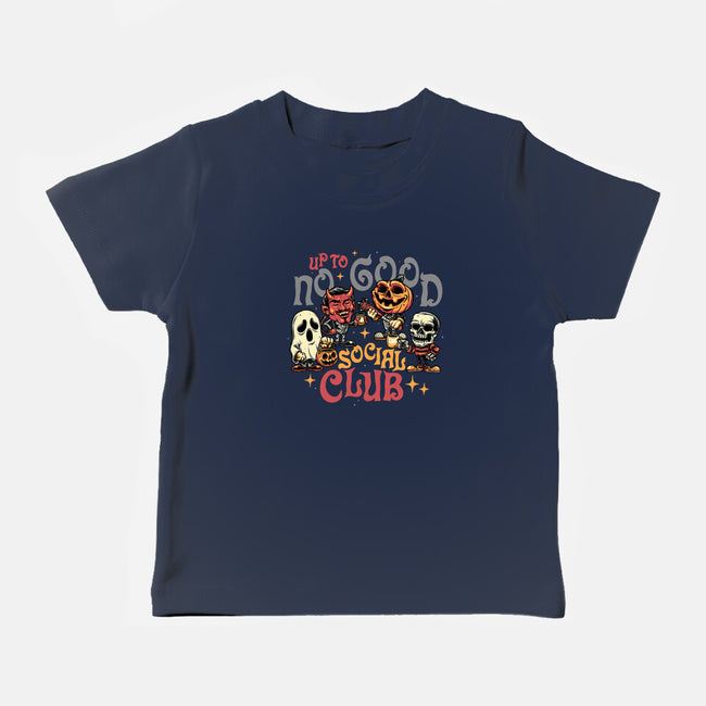 Up To No Good Social Club-Baby-Basic-Tee-glitchygorilla