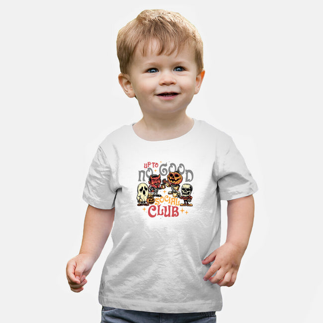 Up To No Good Social Club-Baby-Basic-Tee-glitchygorilla