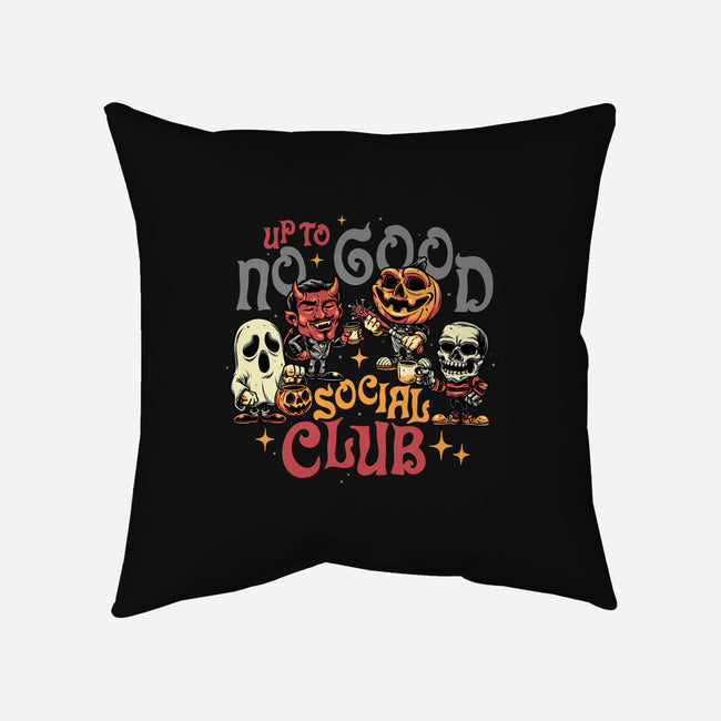 Up To No Good Social Club-None-Removable Cover w Insert-Throw Pillow-glitchygorilla