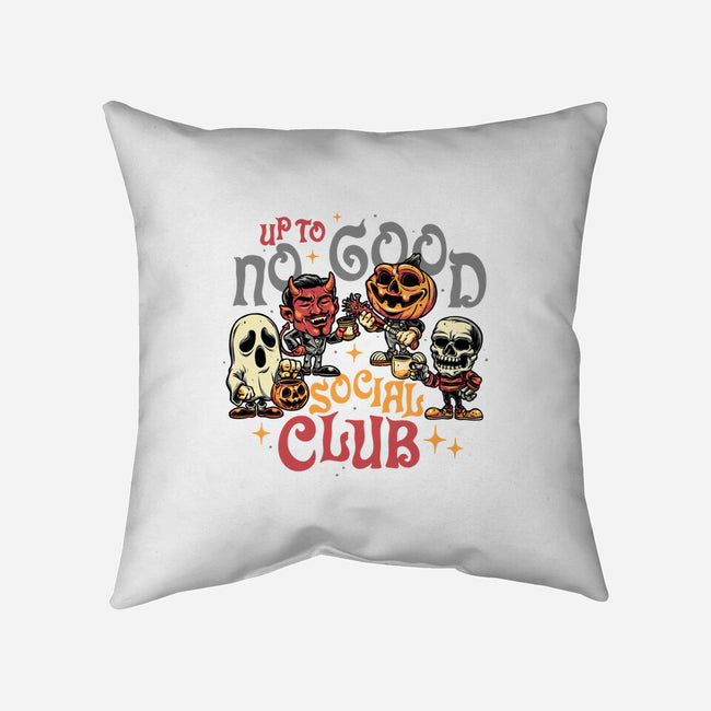 Up To No Good Social Club-None-Removable Cover w Insert-Throw Pillow-glitchygorilla