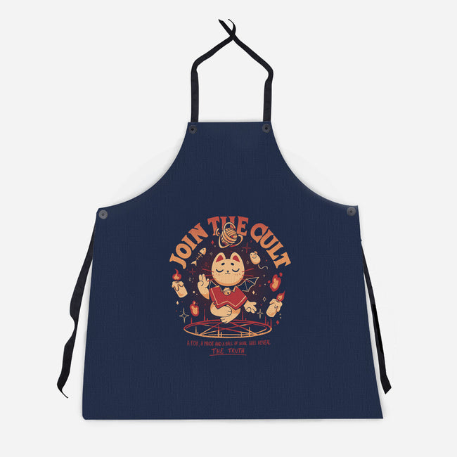 Join The Cat Cult-Unisex-Kitchen-Apron-yumie