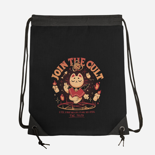 Join The Cat Cult-None-Drawstring-Bag-yumie