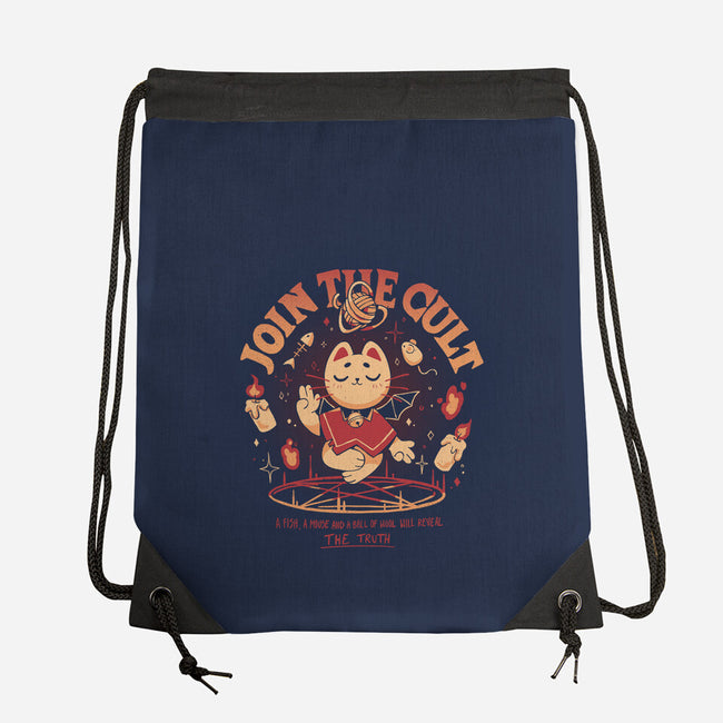 Join The Cat Cult-None-Drawstring-Bag-yumie