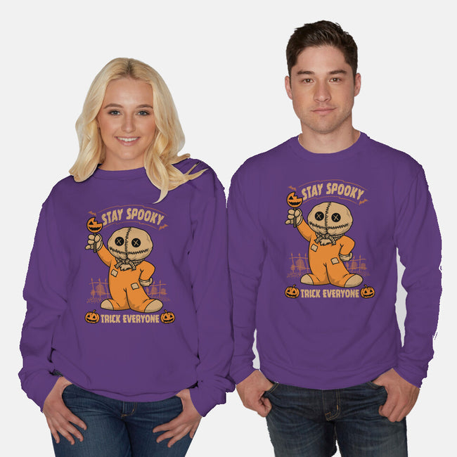 Stay Spooky Trick Everyone-Unisex-Crew Neck-Sweatshirt-pigboom