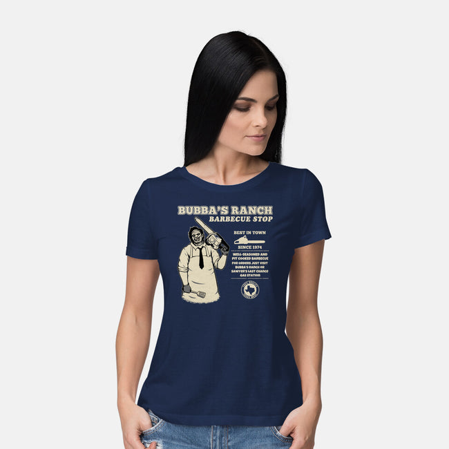 Texas BBQ Stop-Womens-Basic-Tee-pigboom