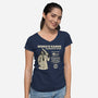 Texas BBQ Stop-Womens-V-Neck-Tee-pigboom