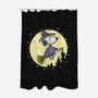 To The Moon And Back-None-Polyester-Shower Curtain-Xentee