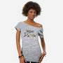 Trick Or Treat Road-Womens-Off Shoulder-Tee-Xentee