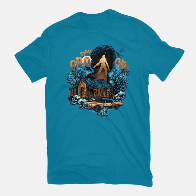 Spooky And Groovy-Womens-Fitted-Tee-glitchygorilla