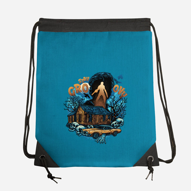 Spooky And Groovy-None-Drawstring-Bag-glitchygorilla