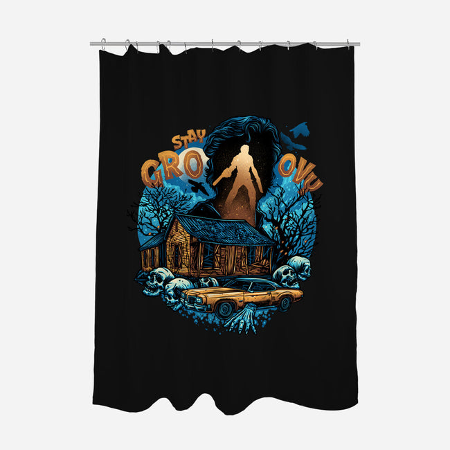 Spooky And Groovy-None-Polyester-Shower Curtain-glitchygorilla