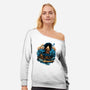 Spooky And Groovy-Womens-Off Shoulder-Sweatshirt-glitchygorilla