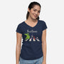 Nightmare's Road-Womens-V-Neck-Tee-turborat14