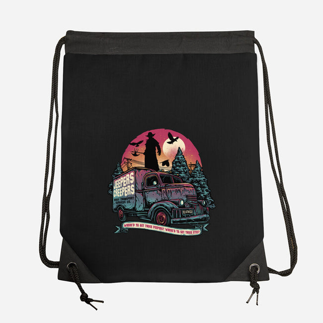 Creepers Transport Service-None-Drawstring-Bag-glitchygorilla