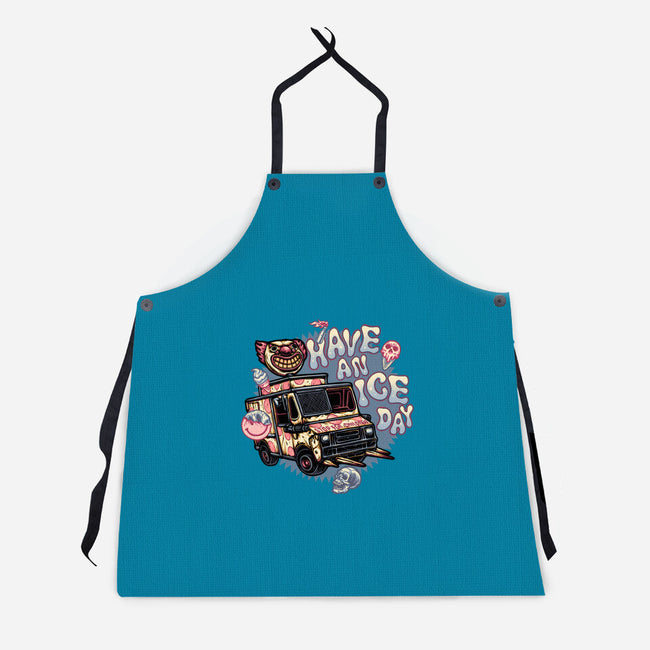 Have An Ice Day-Unisex-Kitchen-Apron-glitchygorilla