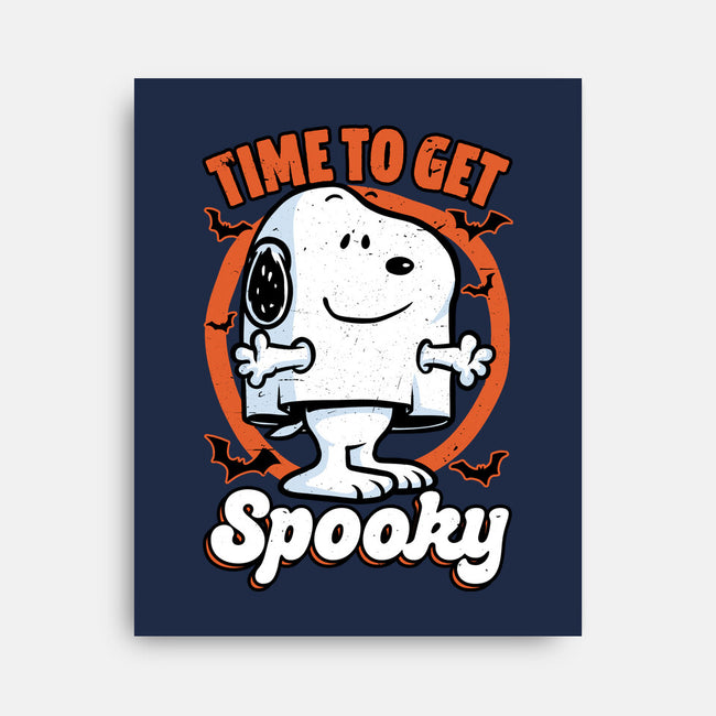 Spooky Beagle Halloween-None-Stretched-Canvas-Studio Mootant