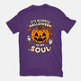 Halloween Soul Pumpkin-Womens-Fitted-Tee-Studio Mootant