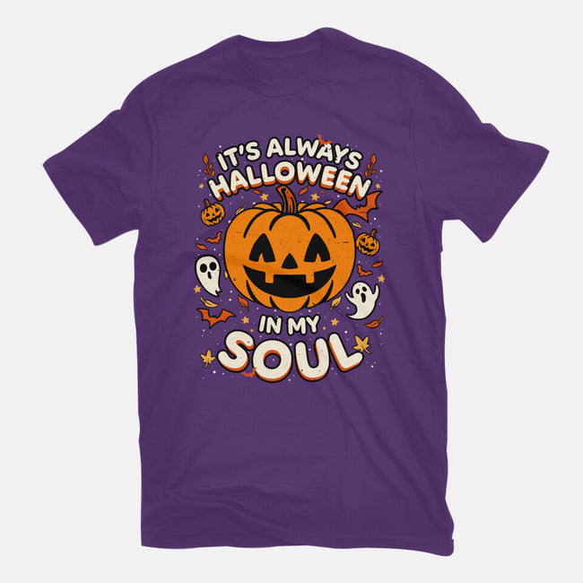 Halloween Soul Pumpkin-Youth-Basic-Tee-Studio Mootant