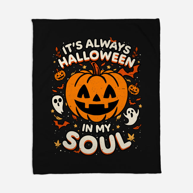 Halloween Soul Pumpkin-None-Fleece-Blanket-Studio Mootant