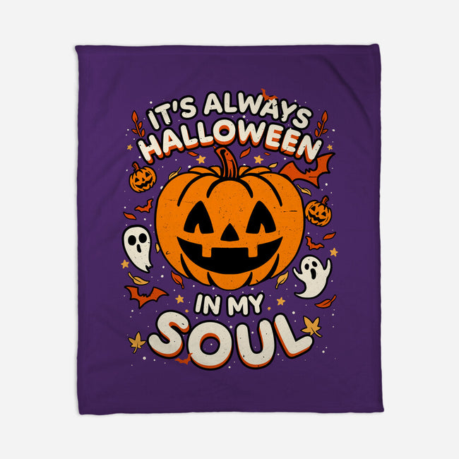 Halloween Soul Pumpkin-None-Fleece-Blanket-Studio Mootant