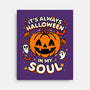 Halloween Soul Pumpkin-None-Stretched-Canvas-Studio Mootant