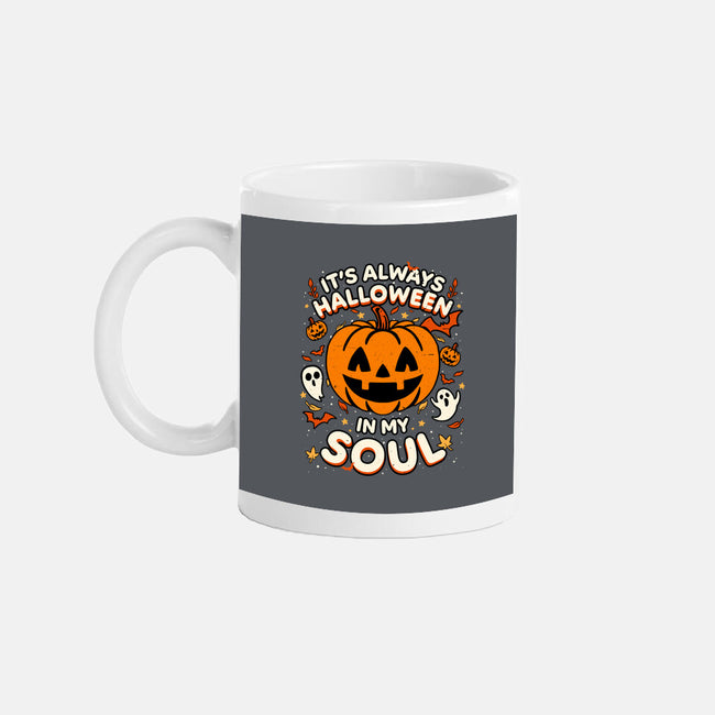 Halloween Soul Pumpkin-None-Mug-Drinkware-Studio Mootant