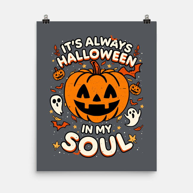 Halloween Soul Pumpkin-None-Matte-Poster-Studio Mootant